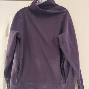 Athleta Deep Purple Fleece Top